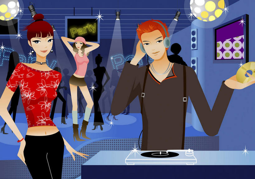 无人,三个人,伙伴,朋友,酒吧,站,笑,微笑,横图,插画,室内,白天,正面,跳舞,友谊,数码,科技,照明,阴影,网络,灯光,高光,几何,计算机图形,合成,图画,注视,吊灯,灯,画,灯具,观察,看,站着,观看,照亮,电脑合成图,数码合成图,察看,照明设备,关注,舞姿,漫画,写实,具体,具象,友情,男人,男性,年轻男性,年轻女性,女人,女性,站立,半身,彩图,舞蹈,酒吧间,酒馆