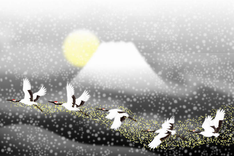无人,横图,插画,室内,白天,正面,数码,科技,火山,雪,大雪,丹顶鹤,富士山,静冈县,日本,亚洲,一排,飞翔,阴影,整齐,飞行,网络,鹤,积雪,雪景,云,云朵,冬季,冬天,高光,几何,计算机图形,翱翔,合成,云彩,图画,飞,画,排列,白云,寒冷,五只,吉祥,电脑合成图,数码合成图,高雅,队列,漫画,东亚,本州,本州岛,日本国,中部地方,静冈,山梨,山梨县,写实,具体,具象,长寿,严寒,鴜鷜,忠贞,活火山,死火山,休眠火山,仙鹤,彩图,全身