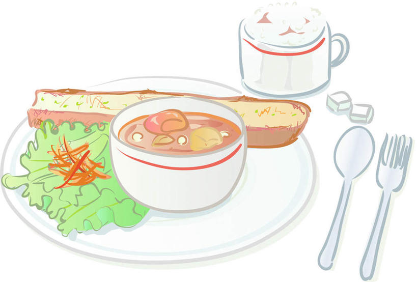点心,面包,无人,横图,插画,室内,特写,白天,白色背景,正面,数码,科技,萝卜,胡萝卜,蔬菜,杯子,餐具,水果,一块,许多,阴影,新鲜,网络,叉子,瓷器,碟子,盘,勺子,生菜,莴苣,莴笋,蔬菜沙拉,沙拉,食品,面点,咖啡杯,陶瓷制品,高光,几何,计算机图形,合成,图画,色拉,沙律,画,食物,糕点,一个,盘子,调羹,碟,汤匙,碗,有机食品,绿色食品,单个,色拉酱,电脑合成图,数码合成图,千岛酱,瓷杯,三维,漫画,叶用莴笋,香笋,写实,具体,具象,春菜,鹅仔菜,莴仔菜,千金菜,三维图形,红萝卜,甘荀,彩图
