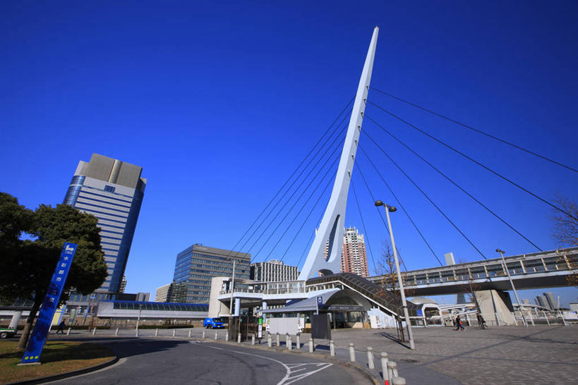 无人,高楼大厦,栏杆,横图,室外,白天,仰视,旅游,度假,办公楼,植物,标志建筑,大桥,大厦,道路,地标,建筑,路,摩天大楼,桥梁,写字楼,公路,东京,日本,亚洲,阴影,光线,影子,围栏,斜拉桥,桥,分界线,停车线,交通,江东区,娱乐,建设,护栏,树,树木,蓝色,绿色,蓝天,天空,阳光,自然,楼宇,天,享受,休闲,旅游胜地,商务楼,放松,生长,晴朗,成长,车行道,车行道分界线,标线,东亚,车行线,本州,万里无云,关东地方,本州岛,日本国,东京都,斜张桥,晴空,晴空万里,马路,彩图,低角度拍摄,大楼,高层建筑,高楼,摩天楼,东京电讯港站