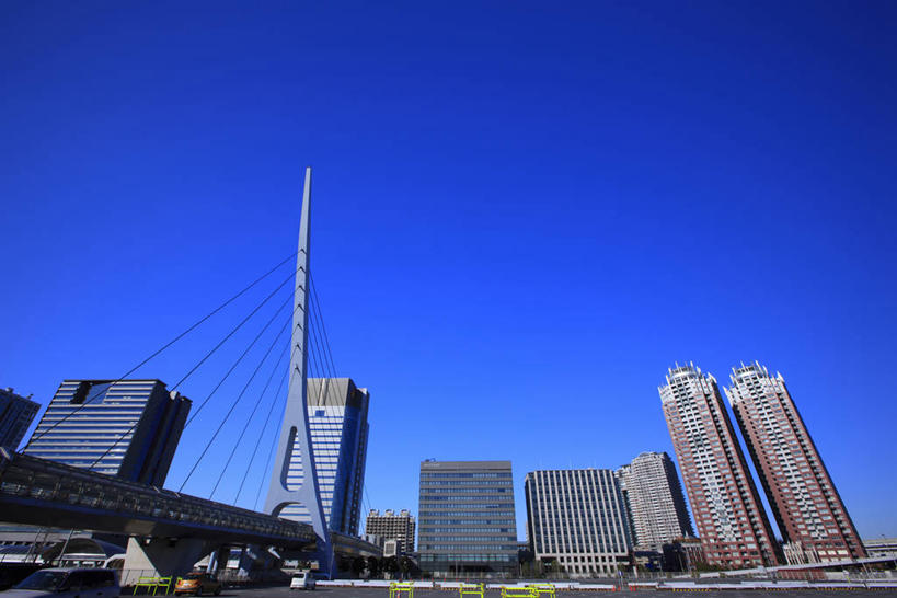 无人,高楼大厦,横图,室外,白天,仰视,度假,美景,城市风光,城市,大桥,大厦,建筑,摩天大楼,桥梁,东京,日本,亚洲,阴影,光线,影子,景观,斜拉桥,桥,江东区,娱乐,蓝色,蓝天,天空,阳光,天,享受,休闲,景色,放松,晴朗,东亚,本州,万里无云,关东地方,本州岛,日本国,东京都,斜张桥,晴空,晴空万里,彩图,低角度拍摄,大楼,高层建筑,高楼,摩天楼,东京电讯港站