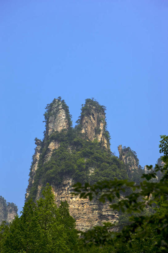 无人,公园,竖图,室外,白天,仰视,旅游,度假,石头,美景,森林,山,山脉,树林,植物,张家界,中国,亚洲,阴影,光线,石子,影子,景观,山顶,山峰,悬崖,山峦,娱乐,树,树木,蓝色,绿色,蓝天,天空,阳光,自然,群山,天,享受,休闲,景色,放松,生长,晴朗,成长,自然风光,东亚,沉积岩,湖南,湖南省,森林公园,万里无云,张家界国家森林公园,中华人民共和国,绝壁,华中地区,湘,张家界市,颠峰,极峰,水成岩,石块,岩石,晴空,晴空万里,彩图,低角度拍摄,金鞭溪