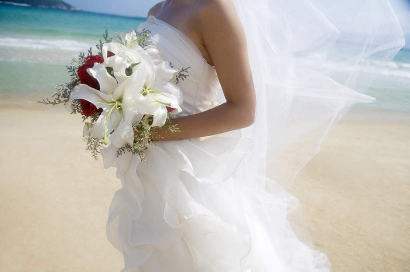 东方人,一个人,新娘,横图,室外,白天,侧面,婚纱,婚礼,旅游,度假,异乎寻常,海洋,美景,水,百合花,三亚,中国,亚洲,仅一个年轻女性,仅一个女性,仅一个人,庆祝,景观,娱乐,花,蓝色,白色,自然,花束,夏天,享受,休闲,景色,放松,摄影,面纱,热带气候,自然风光,肖像,梦想,东亚,海南岛,年轻女性,女人,女性,亚洲人,中国人,海滩,彩图,旅行
