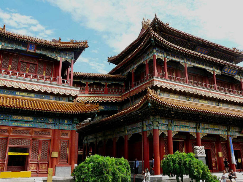 无人,横图,室外,白天,建筑,北京,云,首都,树,天空,摄影,宗教,中国文化,修道院,彩图,传统文化