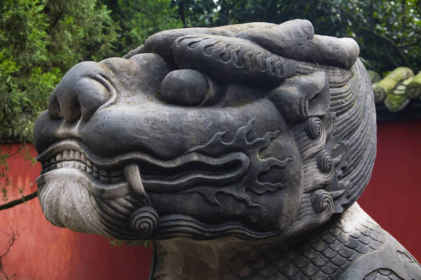 无人,横图,彩色,室外,白天,旅游,度假,名胜古迹,标志建筑,地标,建筑,雕塑,中国,亚洲,遗迹,雕像,古迹,文物,娱乐,建设,古建筑,享受,休闲,旅游胜地,放松,摄影,四川省,石像,中国文化,古文明,东亚,成都,中华人民共和国,武侯祠,旅行,传统文化,bj174