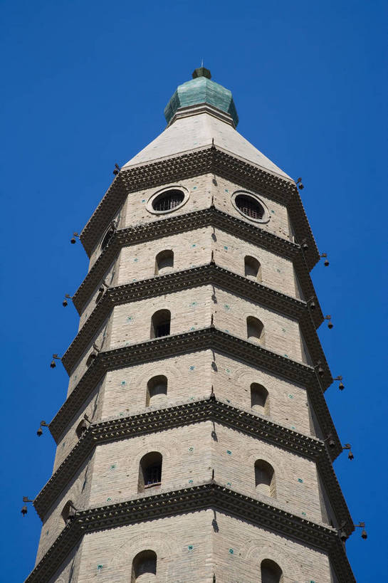 无人,竖图,彩色,室外,特写,白天,旅游,度假,名胜古迹,标志建筑,地标,建筑,中国,亚洲,遗迹,文化遗产,高塔,塔,古迹,文物,娱乐,建设,古建筑,享受,休闲,旅游胜地,放松,竖,摄影,人文景观,古代建筑,中国文化,古文明,东亚,宁夏,银川,中华人民共和国,旅行,承天寺塔,bj174