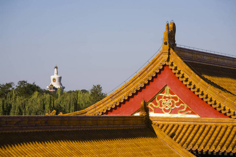 无人,故宫,宫殿,横图,彩色,室外,特写,白天,名胜古迹,建筑,北京,中国,亚洲,局部,屋顶,屋檐,景观,文化遗产,瓦,白塔,摄影,古代建筑,中国文化,东亚,中华人民共和国,传统文化,bj174