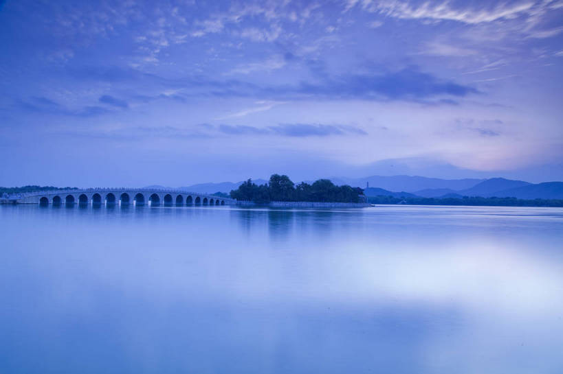 颐和园,横图,彩色,室外,白天,旅游,湖,美景,北京,中国,图片,自然,旅游胜地,摄影,宁静,清新,昆明湖,十七孔桥,旅行,滤镜,bj174