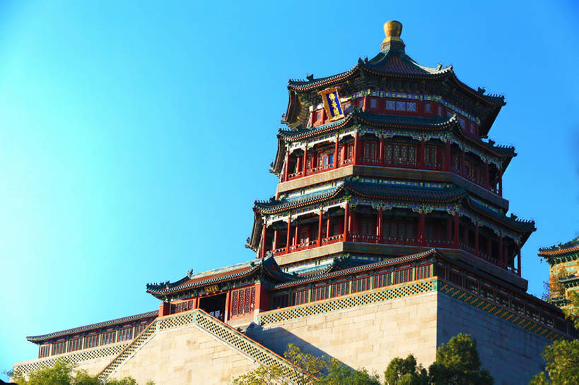 无人,颐和园,宫殿,横图,室外,白天,旅游,度假,美景,名胜古迹,标志建筑,地标,建筑,北京,中国,亚洲,遗迹,景观,建筑群,塔,古典,古迹,历史,文物,娱乐,建设,传统,古建筑,宝塔,古代,蓝色,风景,蓝天,天空,自然,享受,休闲,旅游胜地,景色,放松,摄影,建造,旧的,中国文化,自然风光,古典风格,古文明,东亚,远古,佛香阁,彩图,旅行,传统文化,建筑结构,bj175